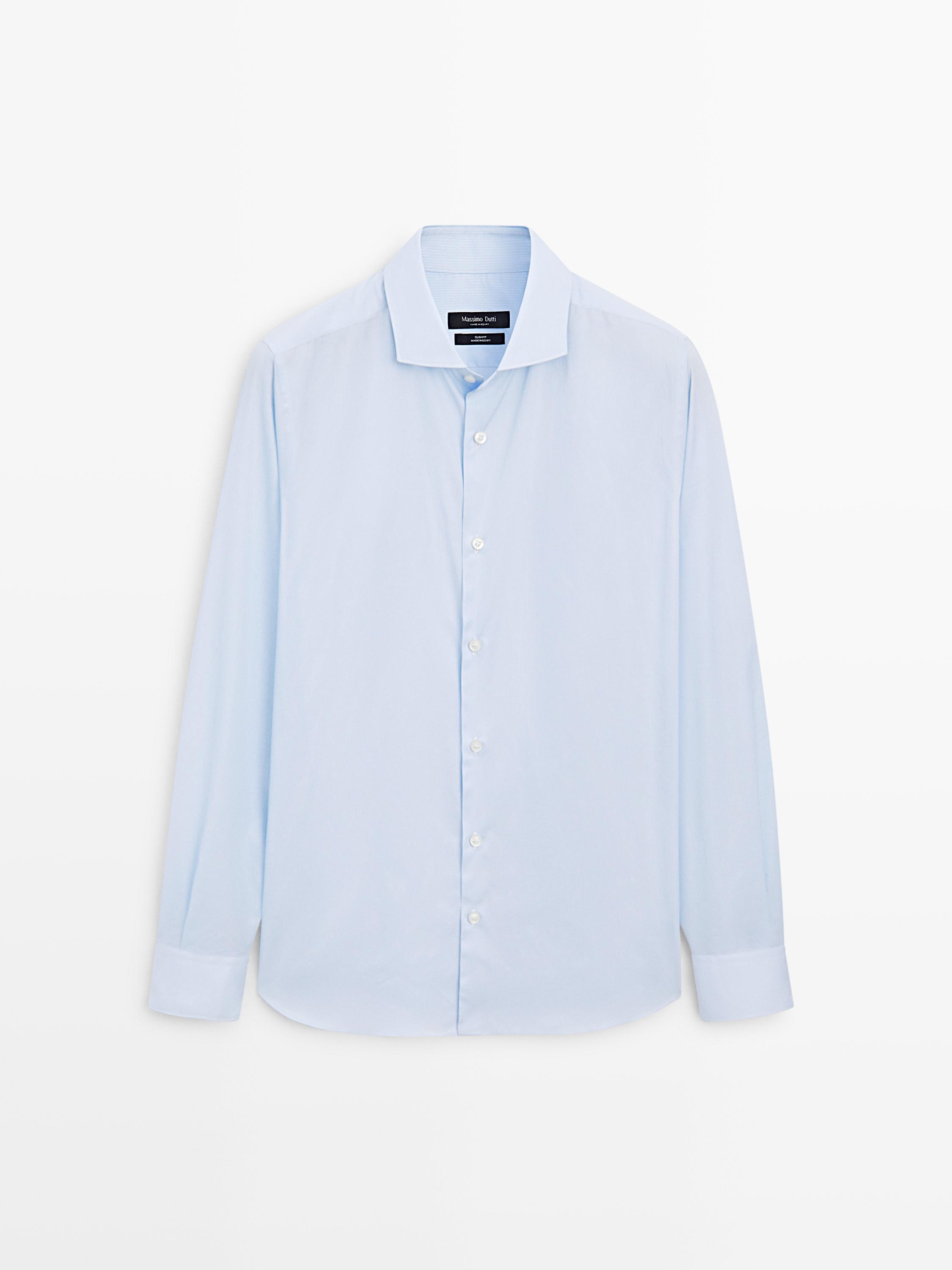 Slim fit 100% cotton shirt